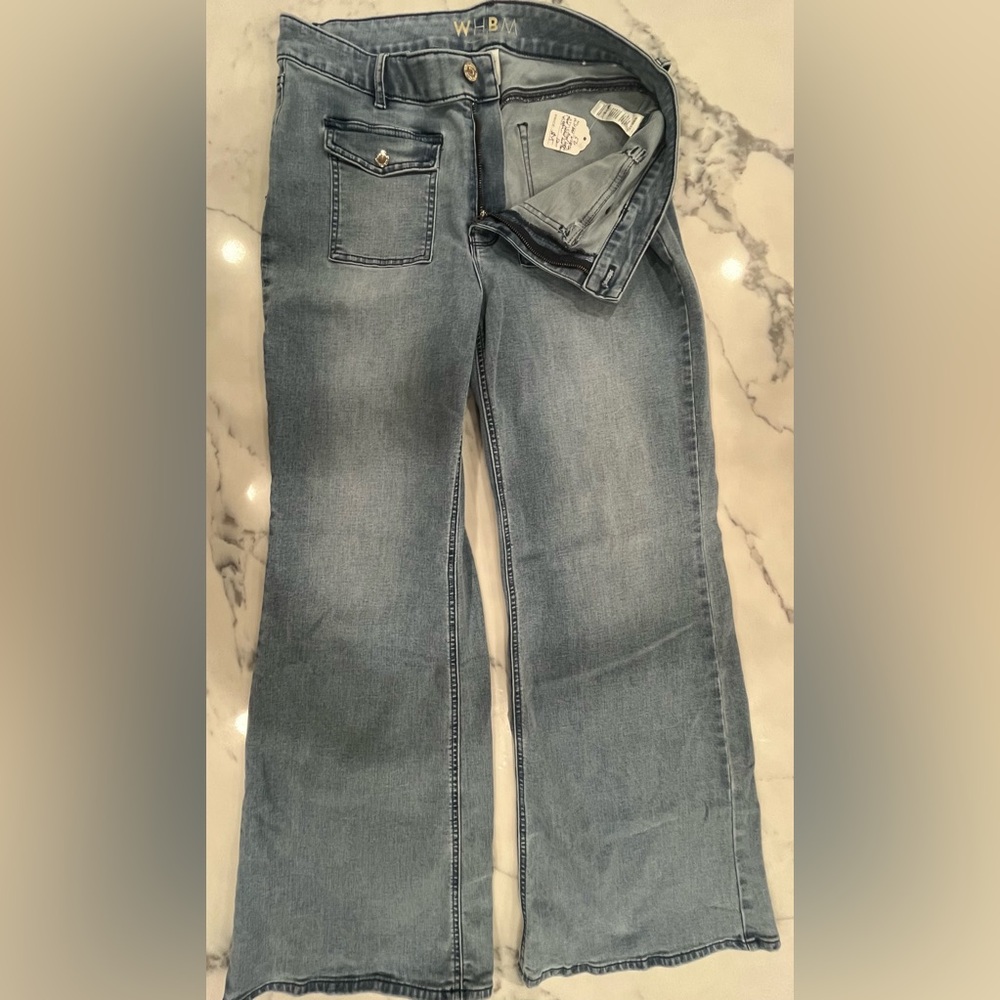 White House Black Market Denim Flare Jeans